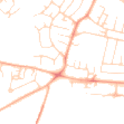 Daytime road noise heatmap for CB1 9HY