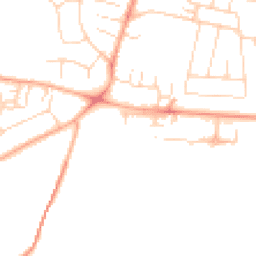 Daytime road noise heatmap for CB1 9JT