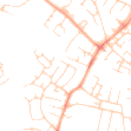 Daytime road noise heatmap for CB1 9JX