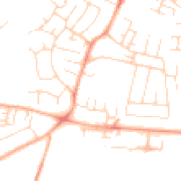 Daytime road noise heatmap for CB1 9NU