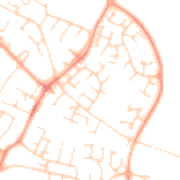 Daytime road noise heatmap for CB1 9XP