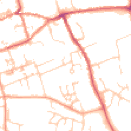 Daytime road noise heatmap for CB11 3AE