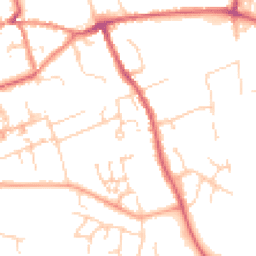 Daytime road noise heatmap for CB11 3AF