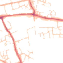 Daytime road noise heatmap for CB11 3AQ