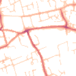 Daytime road noise heatmap for CB11 3AR