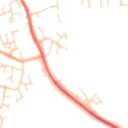 Daytime road noise heatmap for CB11 3AS