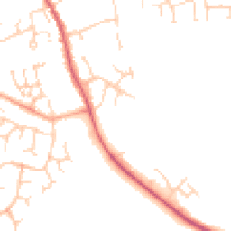 Daytime road noise heatmap for CB11 3AT
