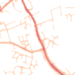 Daytime road noise heatmap for CB11 3BJ