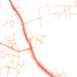 Daytime road noise heatmap for CB11 3BL