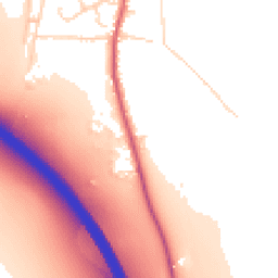 Daytime road noise heatmap for CB11 3BQ