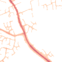 Daytime road noise heatmap for CB11 3BT