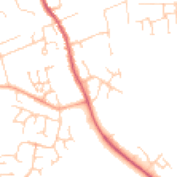 Daytime road noise heatmap for CB11 3BX