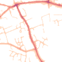 Daytime road noise heatmap for CB11 3BY