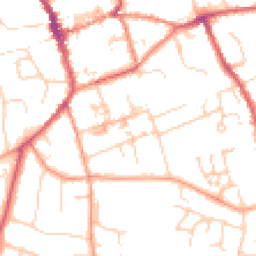 Daytime road noise heatmap for CB11 3DA