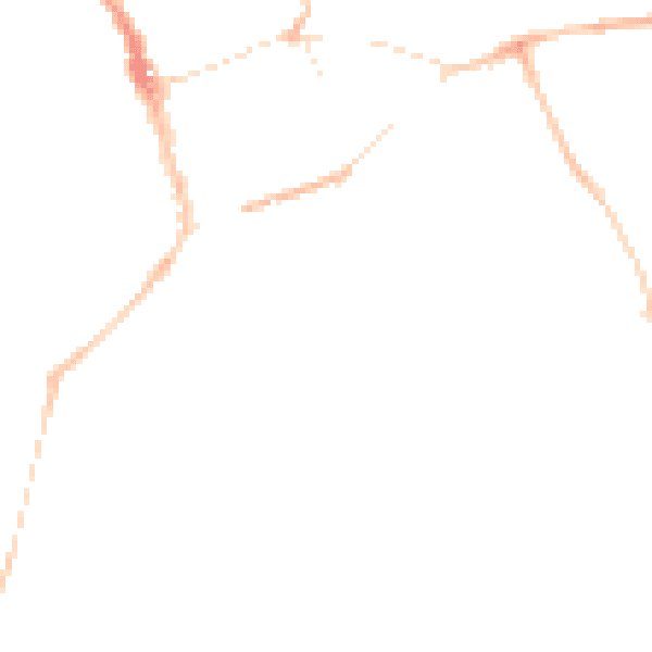 Night-time road noise heatmap for CB11 3DA
