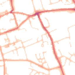 Daytime road noise heatmap for CB11 3DB