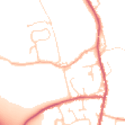 Daytime road noise heatmap for CB11 3DD