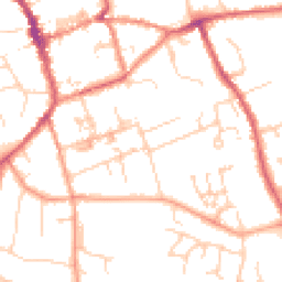 Daytime road noise heatmap for CB11 3DF