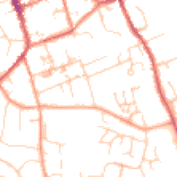 Daytime road noise heatmap for CB11 3DN