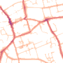 Daytime road noise heatmap for CB11 3DQ