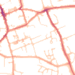 Daytime road noise heatmap for CB11 3DR
