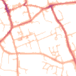 Daytime road noise heatmap for CB11 3DW