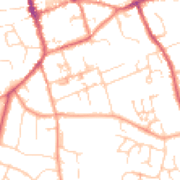 Daytime road noise heatmap for CB11 3DX