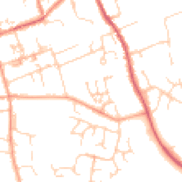 Daytime road noise heatmap for CB11 3GP