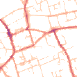 Daytime road noise heatmap for CB11 3HW