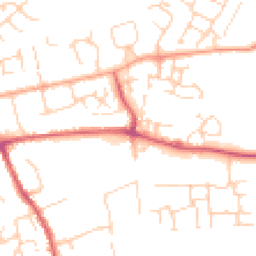 Daytime road noise heatmap for CB11 3HY