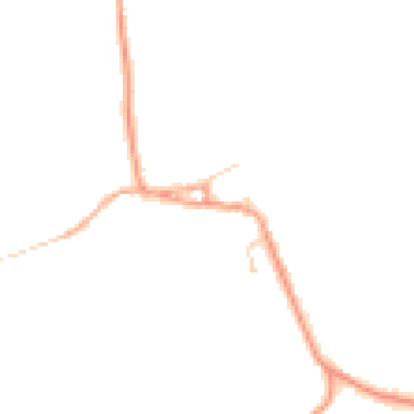 Daytime road noise heatmap for CB11 3LE