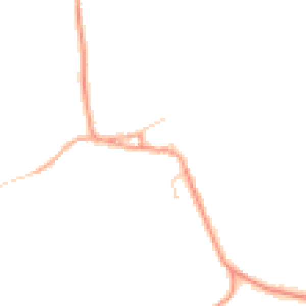 Daytime road noise heatmap for CB11 3LF
