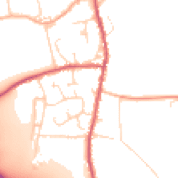 Daytime road noise heatmap for CB11 3PJ