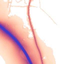 Daytime road noise heatmap for CB11 3PP