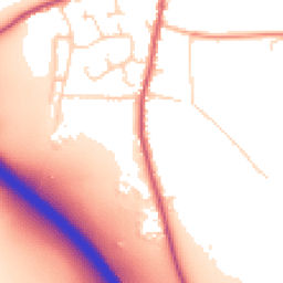 Daytime road noise heatmap for CB11 3PR
