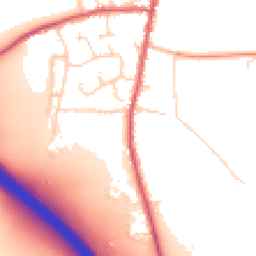 Daytime road noise heatmap for CB11 3PS