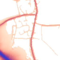 Daytime road noise heatmap for CB11 3QP