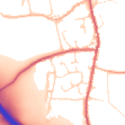Daytime road noise heatmap for CB11 3QT