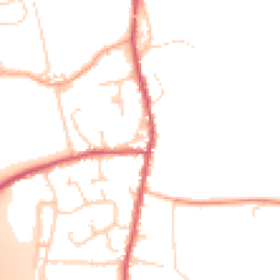 Daytime road noise heatmap for CB11 3RA