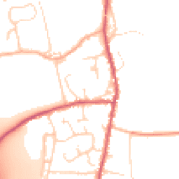 Daytime road noise heatmap for CB11 3RS