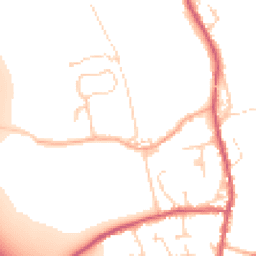 Daytime road noise heatmap for CB11 3UA