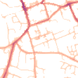 Daytime road noise heatmap for CB11 3WH