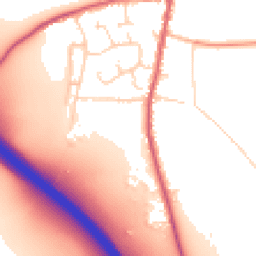 Daytime road noise heatmap for CB11 3WL