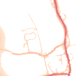 Daytime road noise heatmap for CB11 3ZL