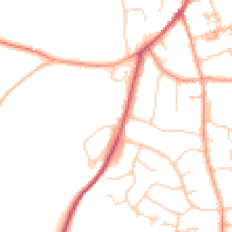 Daytime road noise heatmap for CB11 4DZ