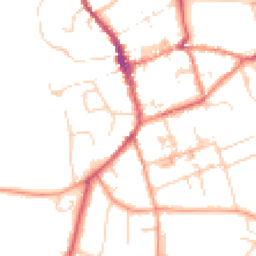 Daytime road noise heatmap for CB11 4EB