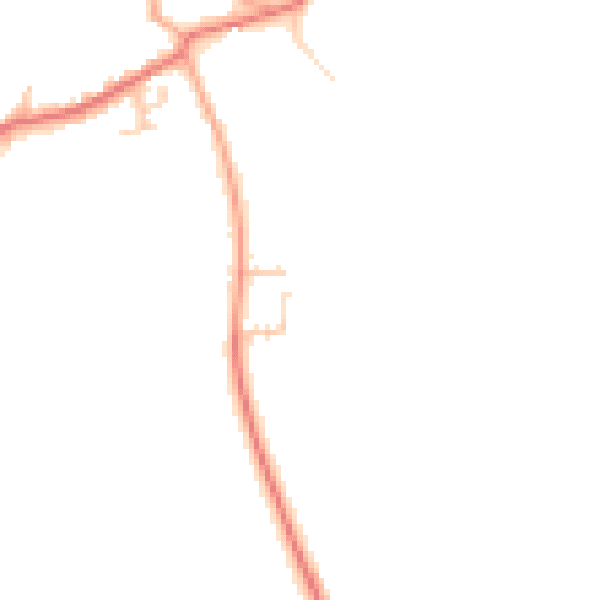 Daytime road noise heatmap for CB11 4FB