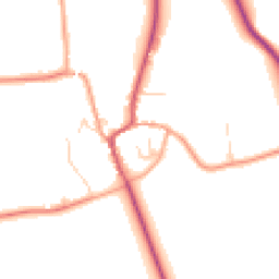 Daytime road noise heatmap for CB11 4FD