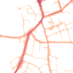 Daytime road noise heatmap for CB11 4FS