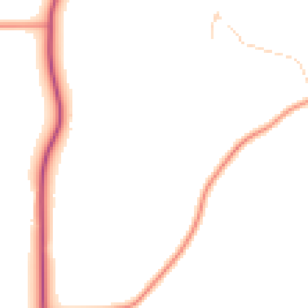 Daytime road noise heatmap for CB11 4JJ